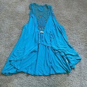 Waterfall front vest